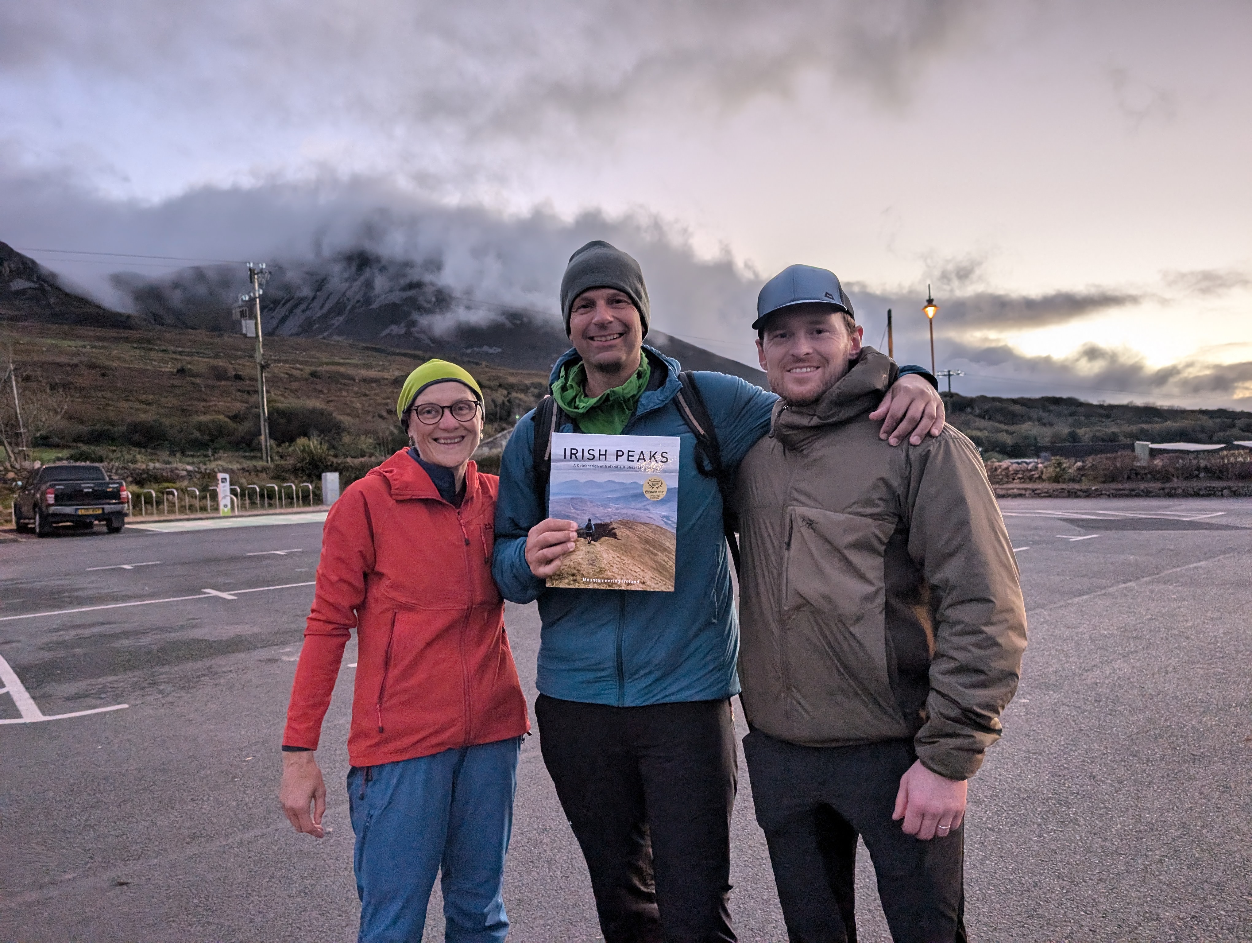 From right to left we have Helen Lawless, the Access & Conservation Officer; Andreas Aschaber, the Secretary-General; and Liam Feeley, the CEO of Mountaineering Ireland.